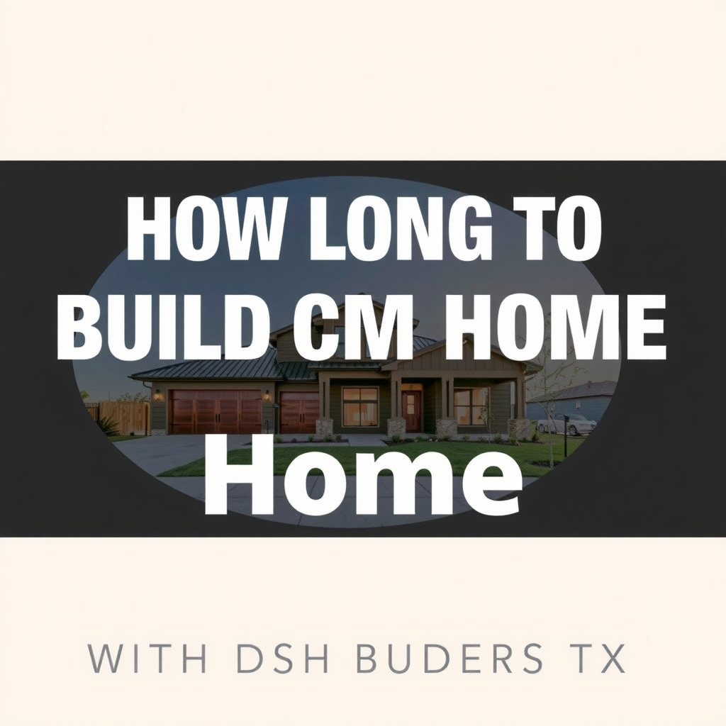 How Long to Build Custom Home in Van Alstyne TX with DSH Builders - image 1